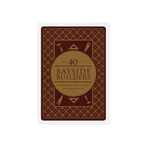 Bayside Builders 40th Anniversary Poker Playing Cards