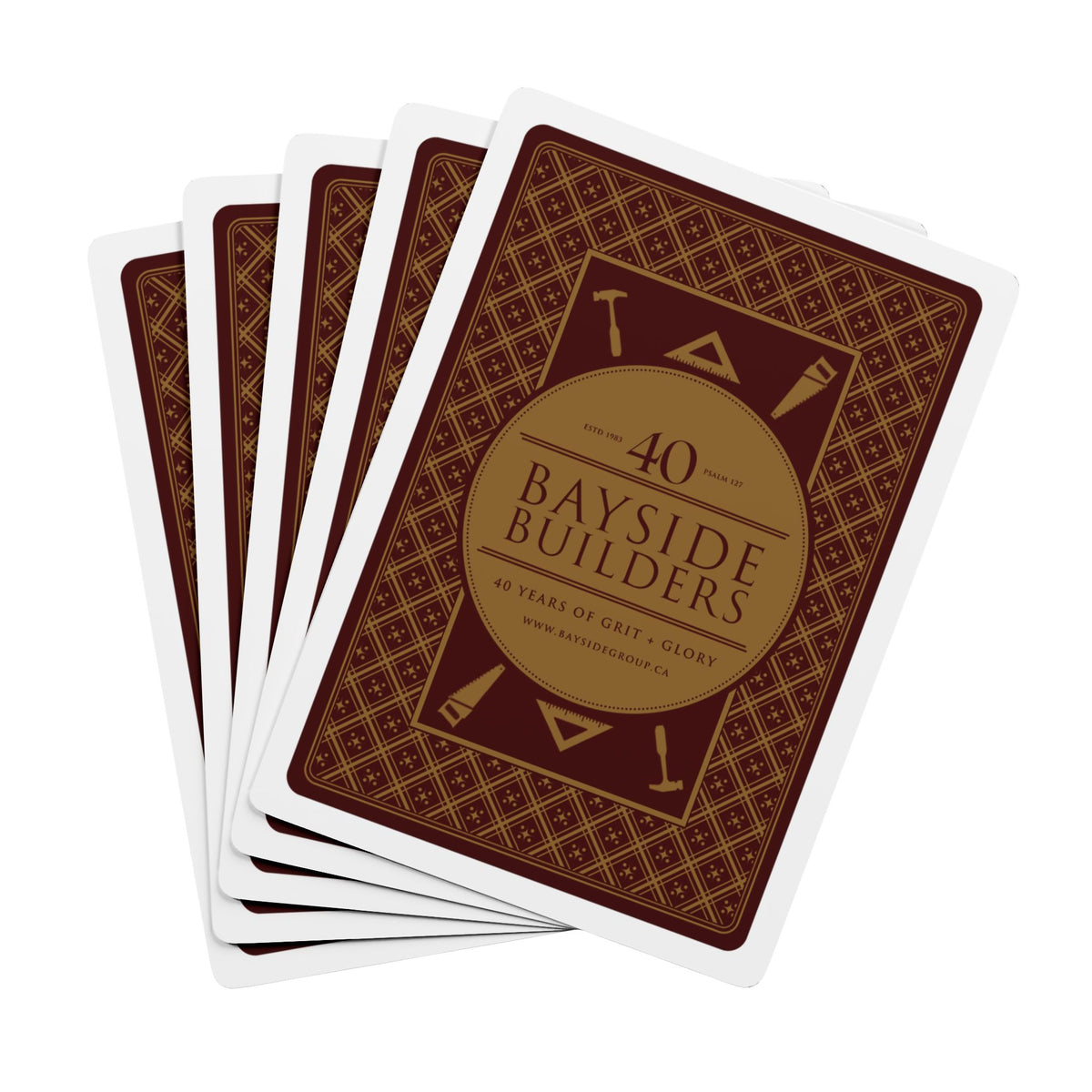 Bayside Builders 40th Anniversary Poker Playing Cards