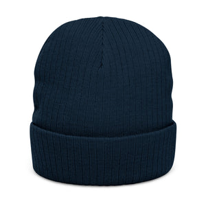 Embroidered Ribbed Beanie — Bayside Builders Logo