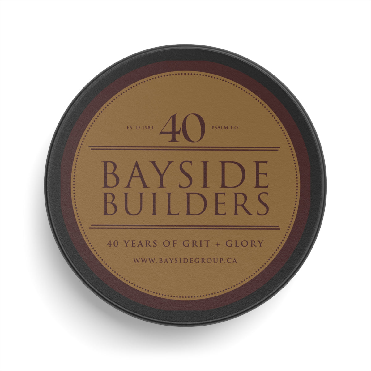 Hockey Puck — Bayside Builders 40 Years Commemorative Puck