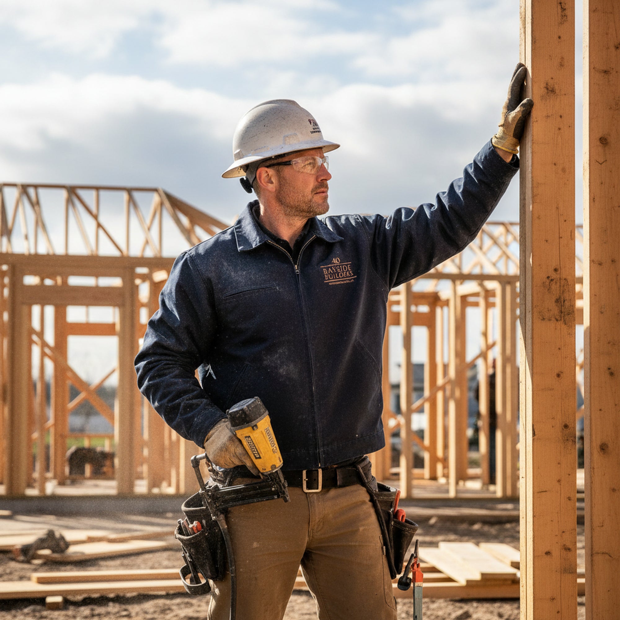 Heavy Work Jacket for Active Men - Bayside Builders